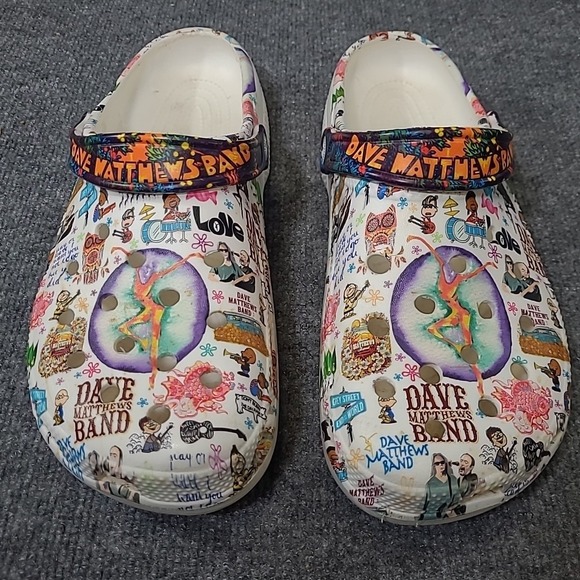Dave Matthews Band DMB Crocs shoes sandals‎ clogs size 47 us size 12/13 - Picture 6 of 12
